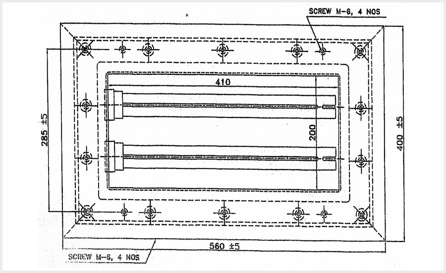 Cleanroom LED Light Fitting